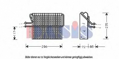 AKS DASIS 821250n -  Испаритель, кондиционер